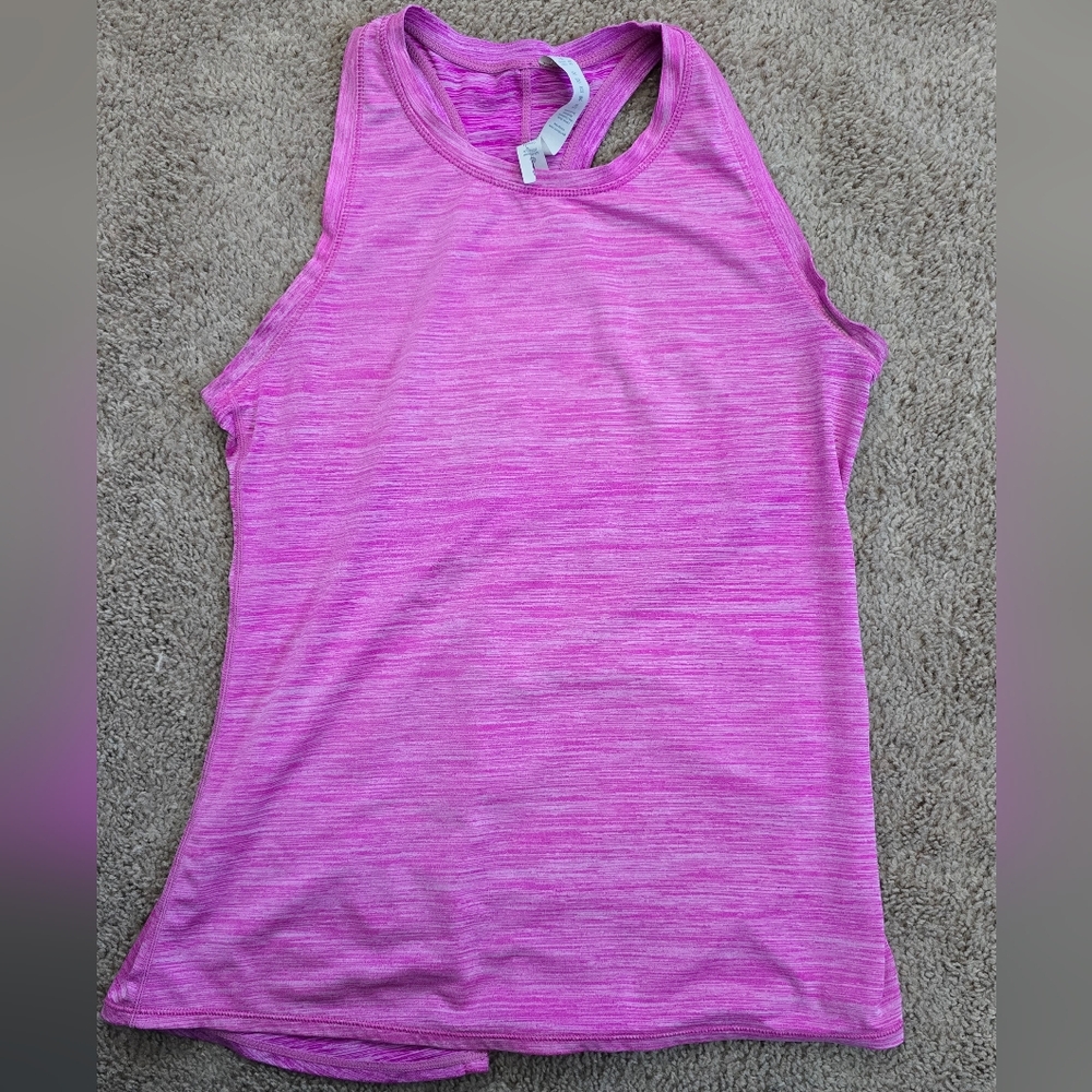 Lululemon Racerback Pink Athletic Women's Tank Top Yoga Running Gym Active Sz 8